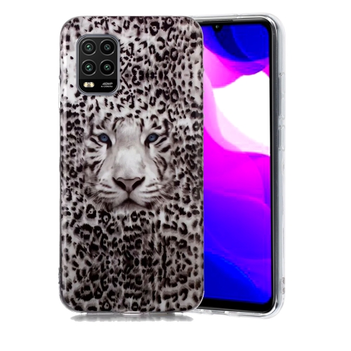 

For Xiaomi MI 10 Lite 5G Luminous TPU Soft Protective Case(Leopard Tiger)