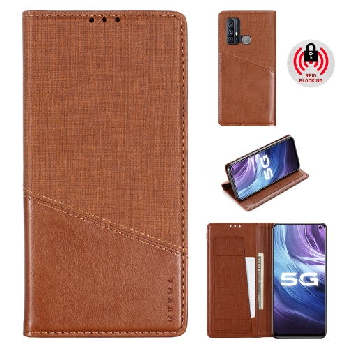 

For Vivo Z6 MUXMA MX109 Horizontal Flip Leather Case with Holder & Card Slot & Wallet(Brown)