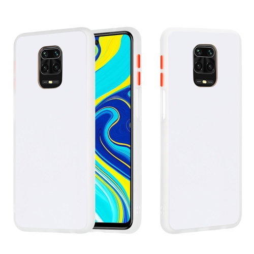 

For Xiaomi Redmi Note 9S Skin Hand Feeling Series Shockproof Frosted PC+ TPU Protective Case(White)