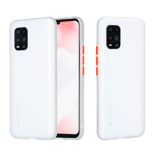 

For Xiaomi Mi 10 Lite Skin Hand Feeling Series Shockproof Frosted PC+ TPU Protective Case(White)