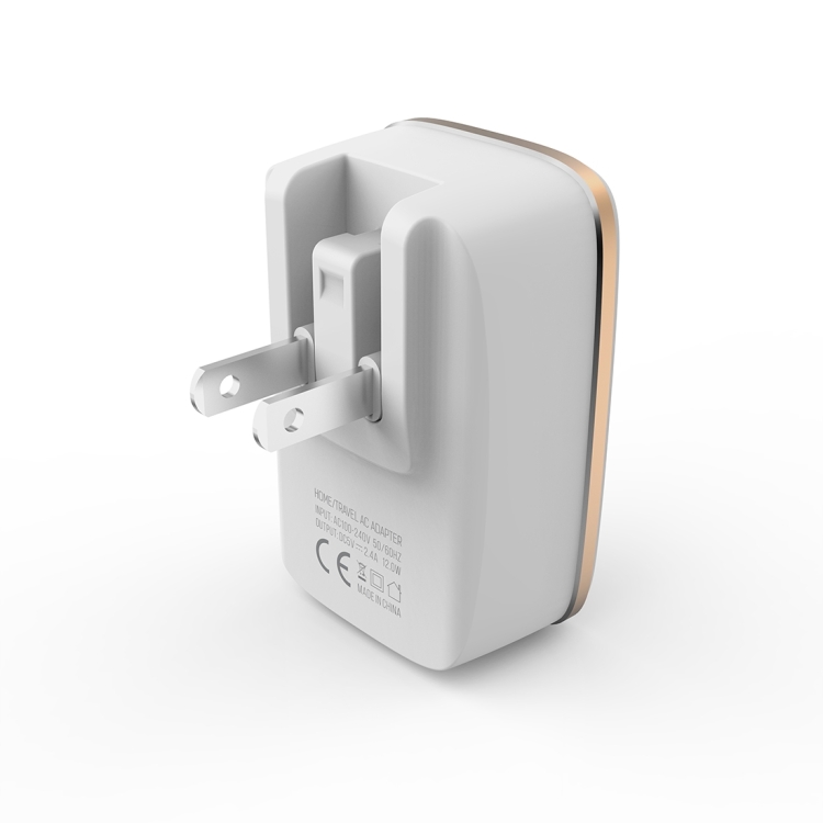 

LDNIO A2204 2 in 1 12W Dual USB Interface Travel Charger Mobile Phone Charger with 8 Pin Data Cable, AU Plug