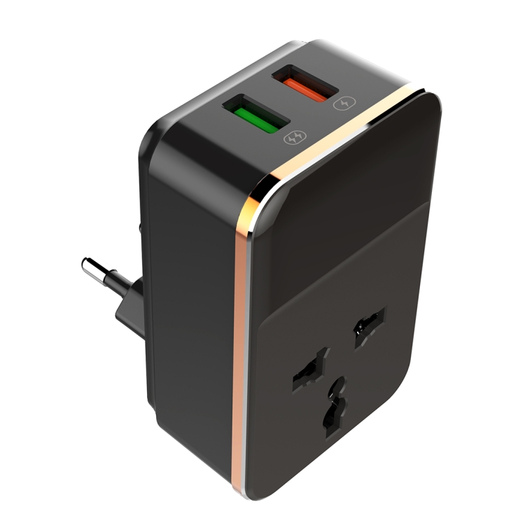 

LDNIO SC1205 Universal Conversion Socket + QC3.0 USB + USB Interfaces Multifunction Travel Charger Mobile Phone Charger, EU Plug