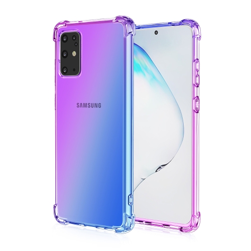 

For Samsung Galaxy S20+ Four-Corner Airbag Shockproof Gradient Color TPU Protective Case(Purple Blue)