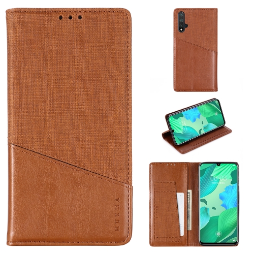 

For Huawei Nova 5 Pro MUXMA MX109 Horizontal Flip Leather Case with Holder & Card Slot & Wallet(Brown)