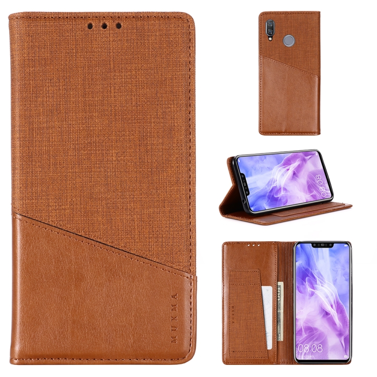 

For Huawei Nova 3 MUXMA MX109 Horizontal Flip Leather Case with Holder & Card Slot & Wallet(Brown)
