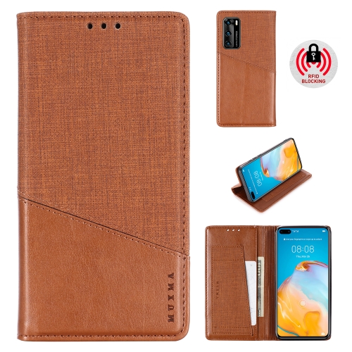 

For Huawei P40 MUXMA MX109 Horizontal Flip Leather Case with Holder & Card Slot & Wallet(Brown)