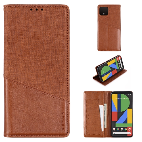

For Google Pixel 4 MUXMA MX109 Horizontal Flip Leather Case with Holder & Card Slot & Wallet(Brown)