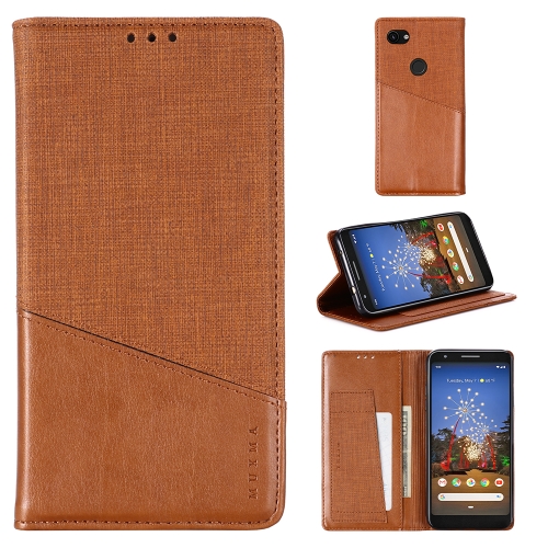 

For Google Pixel 3a XL MUXMA MX109 Horizontal Flip Leather Case with Holder & Card Slot & Wallet(Brown)