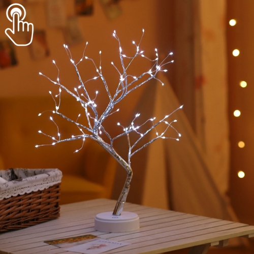 108 Leds Copper Wire Tree Table Lamp, Copper Wire Table Light