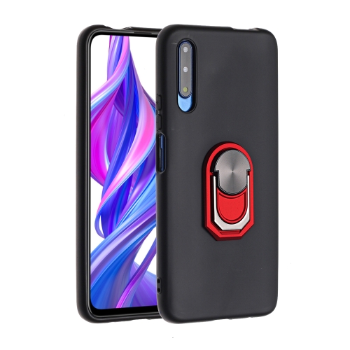 

For Huawei Honor 9X / Honor 9X Pro / Y9s / P smart Pro Black Armor PC + TPU Shockproof Protective Case with Ring Holder(Red)