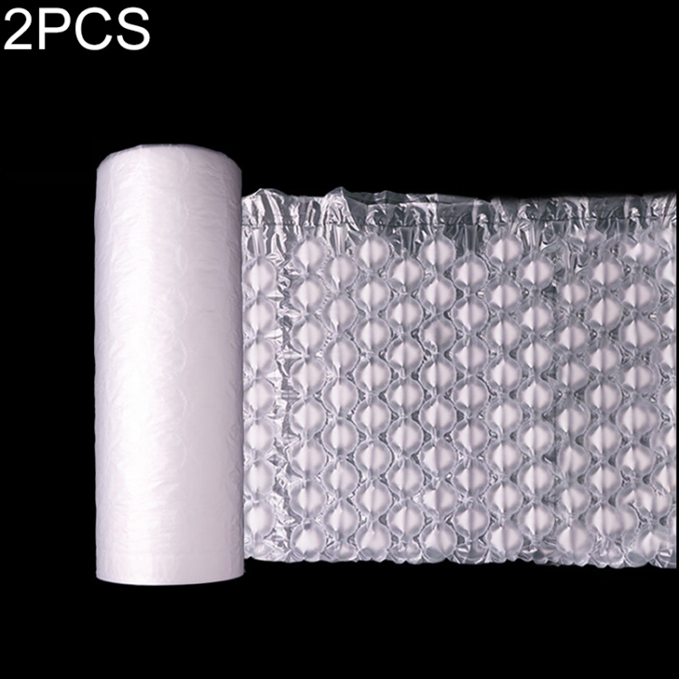

2 PCS Inflatable Gourd Film Bubble Film Express Packaging Shockproof Air Cushion Film, Length: 300m, Specification:30x40
