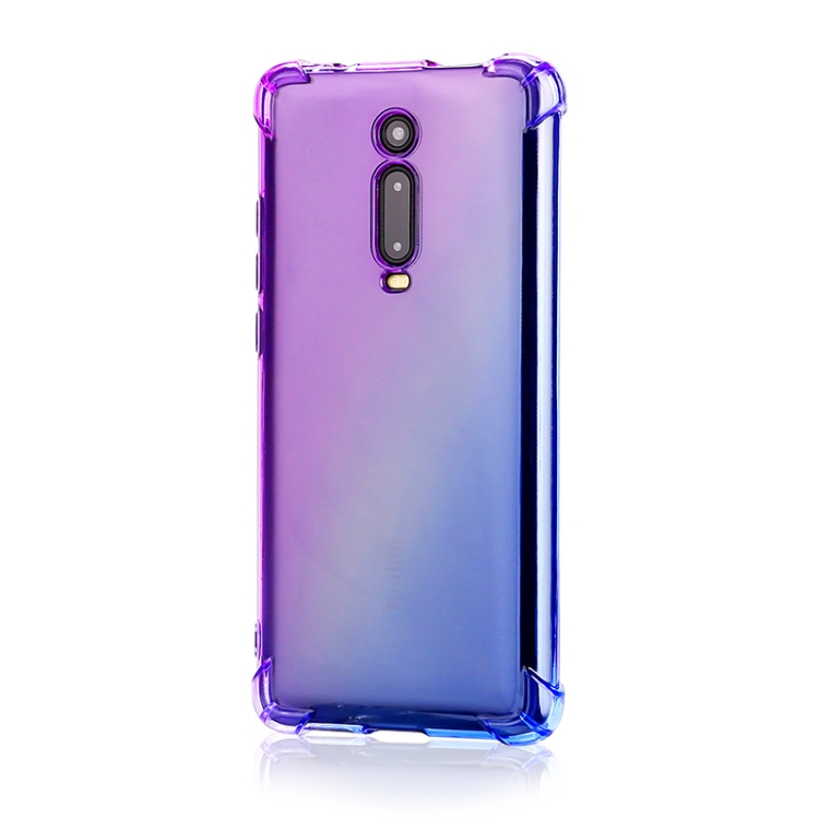 

For Xiaomi Redmi K20 Four-Corner Airbag Shockproof Gradient Color TPU Protective Case(Purple Blue)