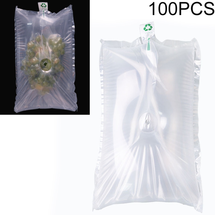 

100 PCS Grape Inflatable Bag Express Fruit Protective Bag Packaging Bag, Specification:25x40cm