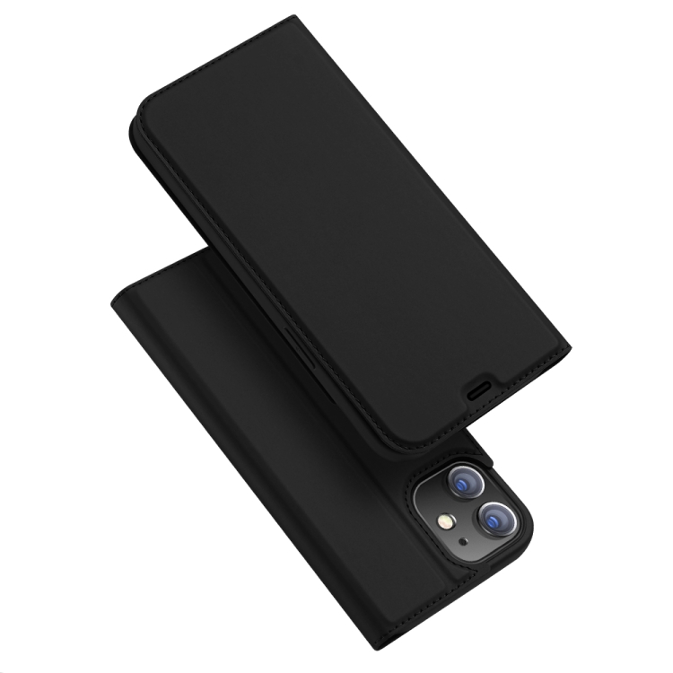 

For iPhone 12 mini DUX DUCIS Skin Pro Series Horizontal Flip PU + TPU Leather Case, with Holder & Card Slots(Black)
