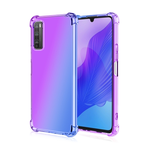 

For Huawei Enjoy 20 Pro Four-Corner Airbag Shockproof Gradient Color TPU Protective Case(Purple Blue)