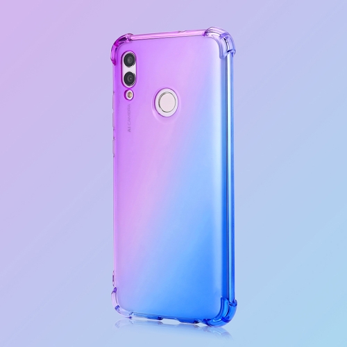 

For Huawei Honor 10 Lite / P smart (2019) Four-Corner Airbag Shockproof Gradient Color TPU Protective Case(Purple Blue)