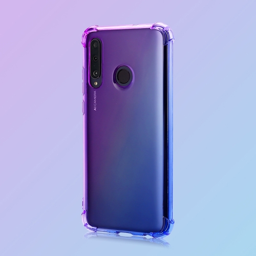 

For Huawei Honor 20i / 10i / Enjoy 9s Four-Corner Airbag Shockproof Gradient Color TPU Protective Case(Purple Blue)