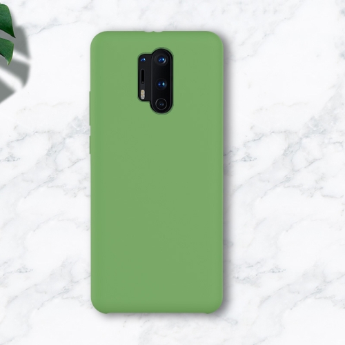 

For OnePlus 8 Pro Liquid Silicone Coverage Mobile Phone Protective Case(Mint Green)