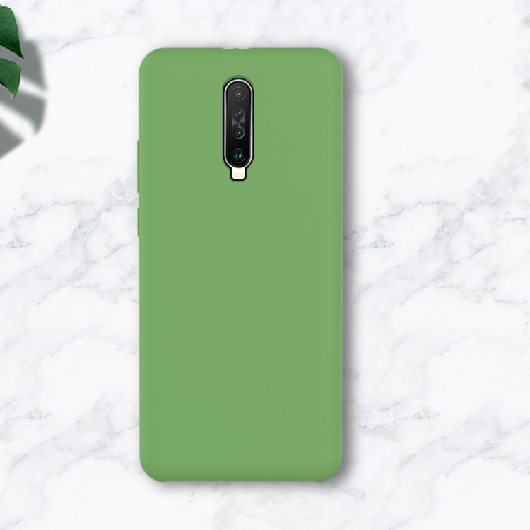 

For Xiaomi Redmi K30 Liquid Silicone Coverage Mobile Phone Protective Case(Mint Green)