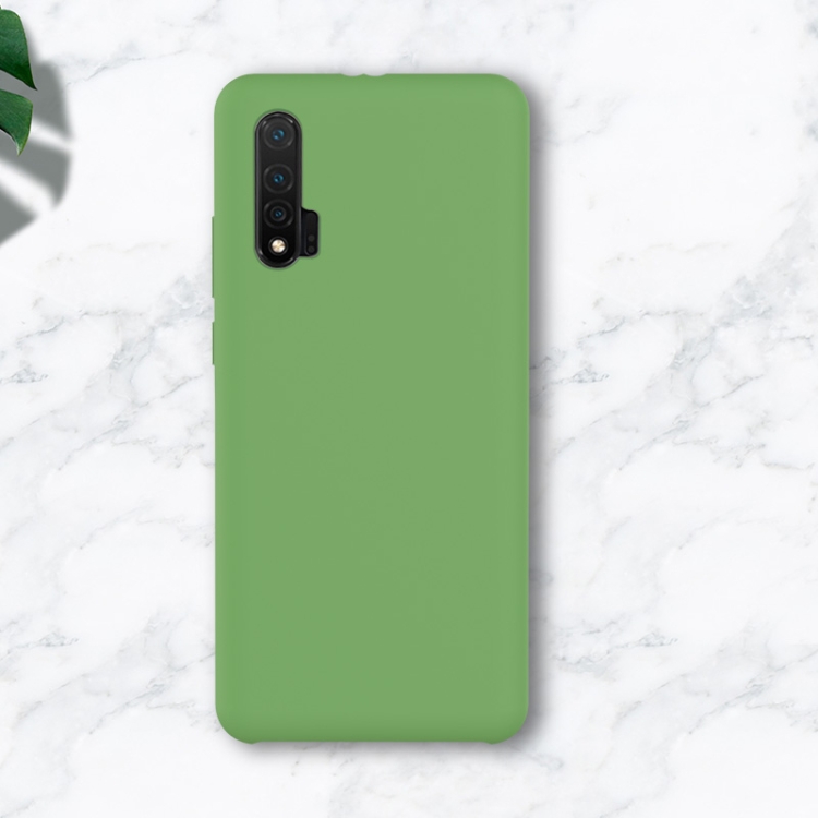 

For Huawei nova 6 4G Liquid Silicone Coverage Mobile Phone Protective Case(Mint Green)