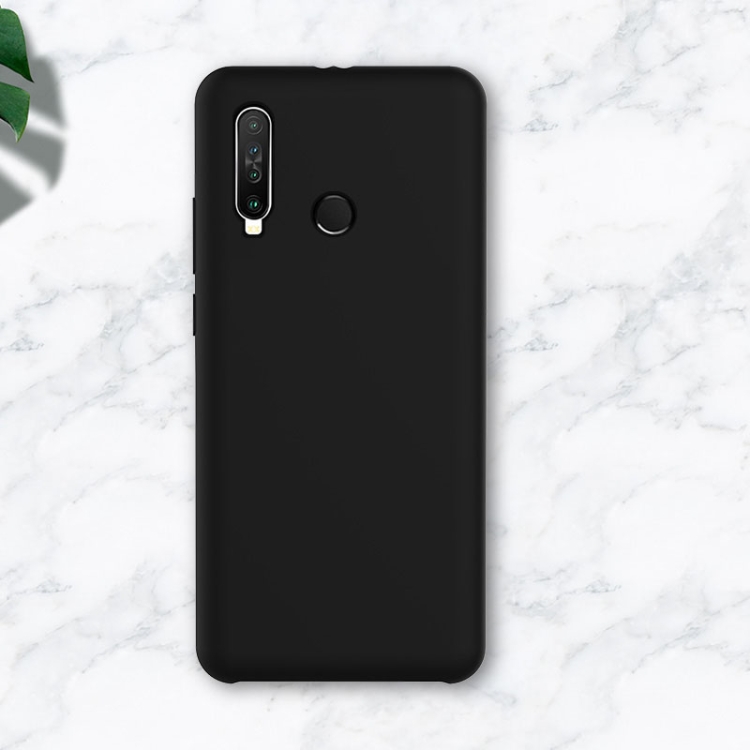

For Huawei Enjoy 10 Plus Liquid Silicone Coverage Mobile Phone Protective Case(Black)
