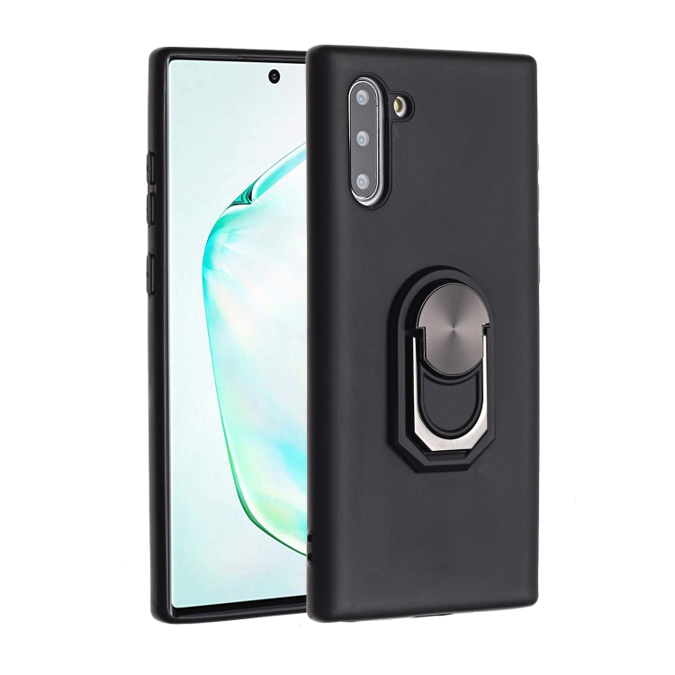 

For Samsung Galaxy Note10 PC + TPU Shockproof Protective Case with Ring Holder(Black)