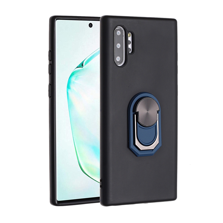 

For Samsung Galaxy Note10+ PC + TPU Shockproof Protective Case with Ring Holder(Blue)
