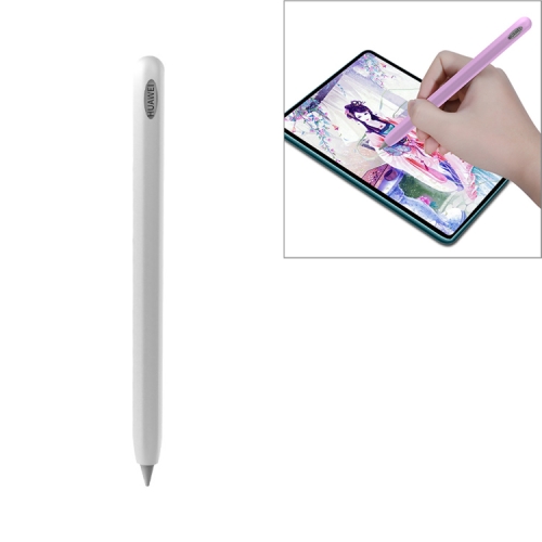 

For Huawei M-pencil Stylus Touch Pen Integrated Non-slip Silicone Protective Cover(White)