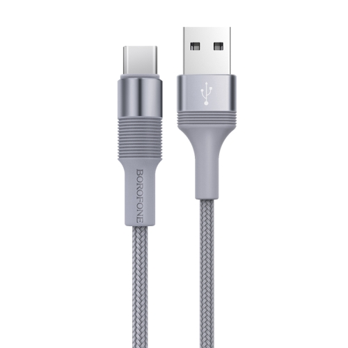 

Borofone BX21 2.4A USB to Type-C / USB-C Outstanding Charging Data Cable, Cable Length: 1m(Tarnish)