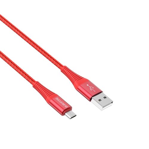 

Borofone BX29 3A USB to Micro USB Endurant Charging Data Cable, Cable Length: 1m(Red)