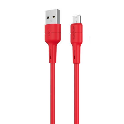

Borofone BX30 3A USB to Micro USB Silicone Charging Data Cable, Cable Length: 1m(Red)