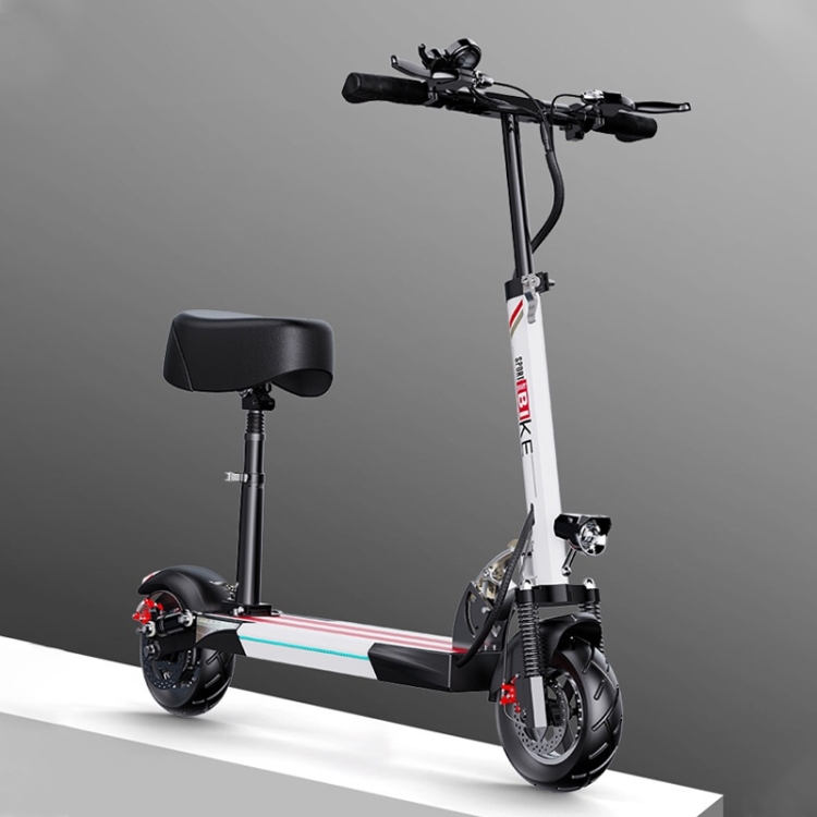 

High Configuration Version Foldable Mini Electric Scooter Triple Shock Absorption Adult Scooter with Turn Signal Light & Color Screen Digital Dashboard & 48V Motor, Endurance:80-100km(White)