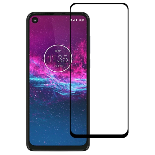 

For Motorola One Action Full Glue Full Screen Tempered Glass Film