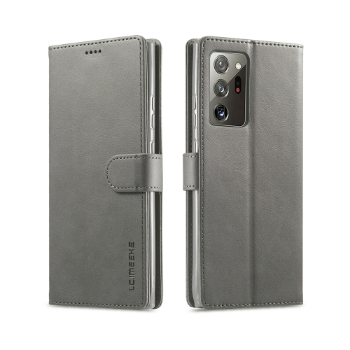

For Samsung Galaxy Note 20 Ultra LC.IMEEKE Calf Texture Horizontal Flip Leather Case, with Holder & Card Slots & Wallet(Grey)