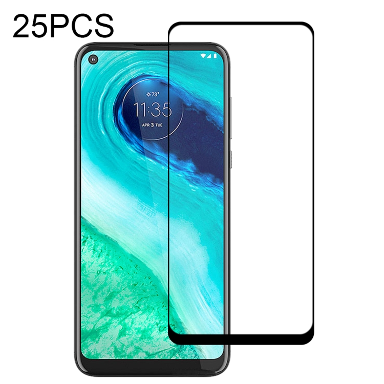 

For Motorola Moto G Fast 25 PCS Full Glue Full Screen Tempered Glass Film
