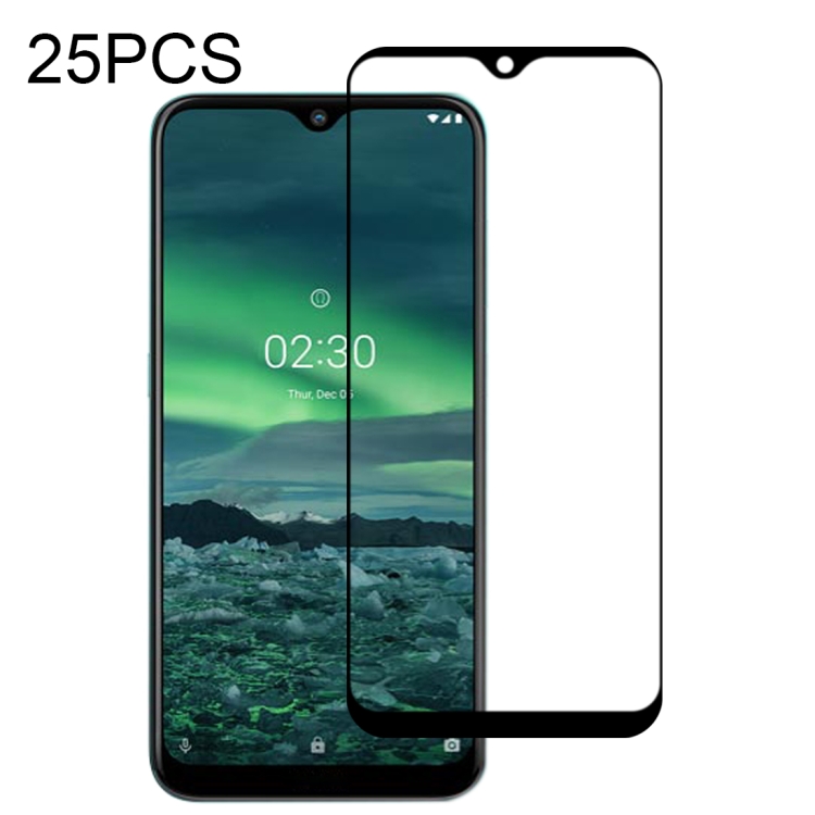 

For Nokia 2.3 25 PCS Full Glue Full Screen Tempered Glass Film