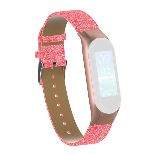 

For Xiaomi Mi Band 5 Color Texture Double Spring Strap(Star Glitter)
