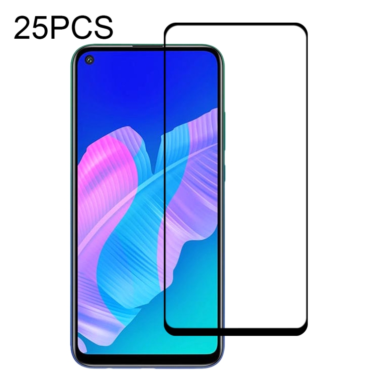 

For Huawei P40 Lite E 25 PCS Full Glue Full Screen Tempered Glass Film