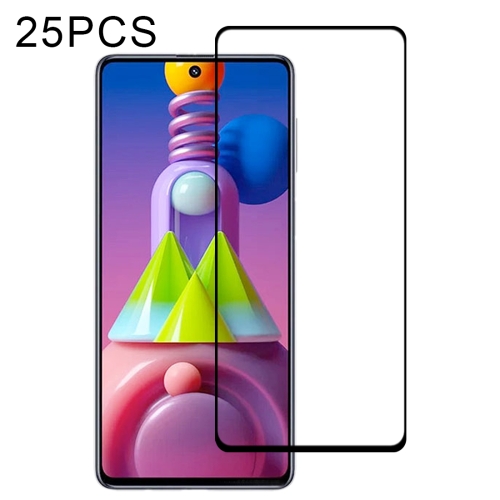 

For Samsung Galaxy M51 25 PCS Full Glue Full Screen Tempered Glass Film