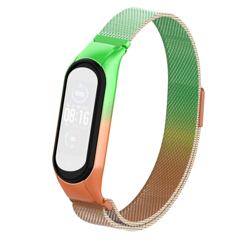 

For Xiaomi Mi Band 5 Milan Caixia Rebate Magnetic Strap(Hongxia)