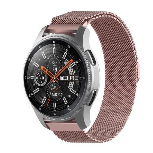 

For Huami Amazfit GTS 20mm Milanese Magnetic Metal Replacement Strap Watchband(Rose Pink)