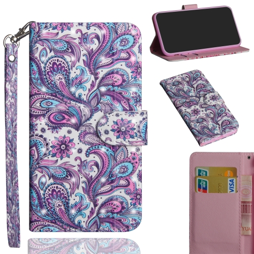 

For Motorola E6 Colored Drawing Horizontal Flip PU Leather Case with Holder & Card Slots & Wallet(Swirl Pattern)