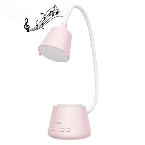 

KIVEE KV-DM01 Portable Bluetooth 5.0 Desk Lamp Bluetooth Speaker, Support TF Card / U Disk / FM(Pink)