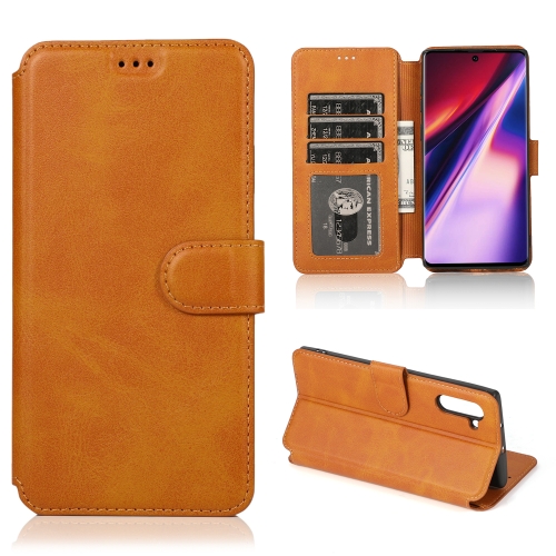 

For Samsung Galaxy Note 10 Calf Texture Magnetic Buckle Horizontal Flip Leather Case with Holder & Card Slots & Wallet & Photo Frame(Khaki)