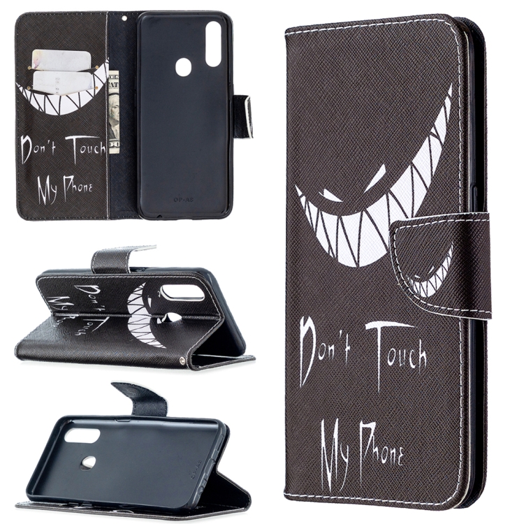 

For Oppo A31 (2020) / A81 Colored Drawing Pattern Horizontal Flip Leather Case with Holder & Card Slots & Wallet(Smirk)