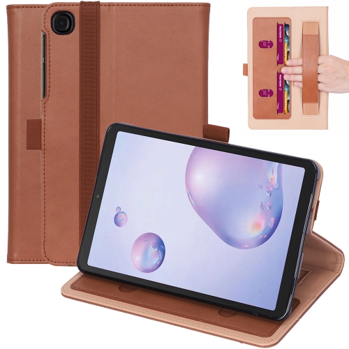 

For Samsung Galaxy Tab A7.0 T500 (2020) Retro Texture PU + TPU Horizontal Flip Leather Case with Holder & Card Slots & Hand Strap(Brown)