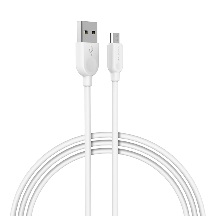 

Borofone BX14 2.4A Max Output USB to Micro USB Link Jet Charging Data Cable, Cable Length:2m(White)