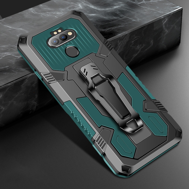 

For LG K31 Machine Armor Warrior Shockproof PC + TPU Protective Case(Army Green)