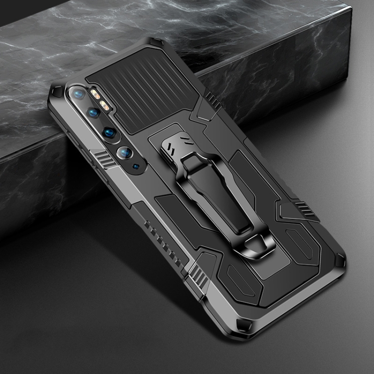 

For Xiaomi Mi Note 10 Pro Machine Armor Warrior Shockproof PC + TPU Protective Case(Black)
