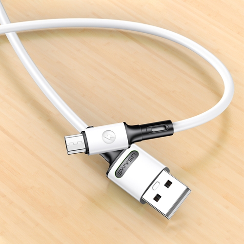 

USAMS US-SJ435 U52 2A Micro USB to USB Data Cable, Cable Length: 1m(White)